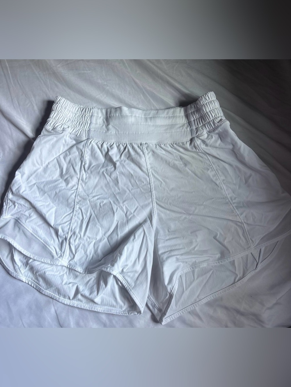 Women's White Athletic Shorts - Lightweight Performance